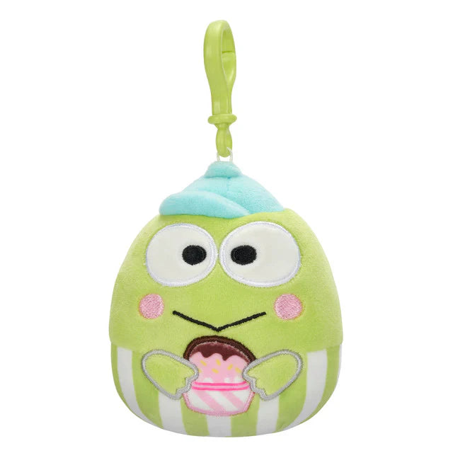 Squishmallow 3.5 Inch Sanrio Food Truck Keroppi Plush Clip - Owl & Goose Gifts