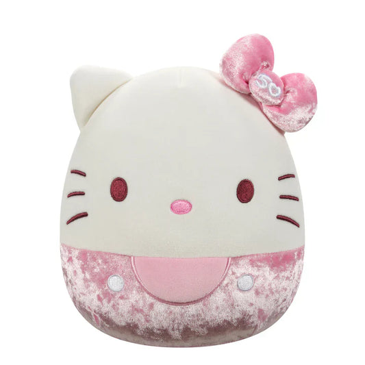 Squishmallow 8 Inch Hello Kitty 50th Anniversary Pink Velvet Sanrio Plush Toy - Owl & Goose Gifts