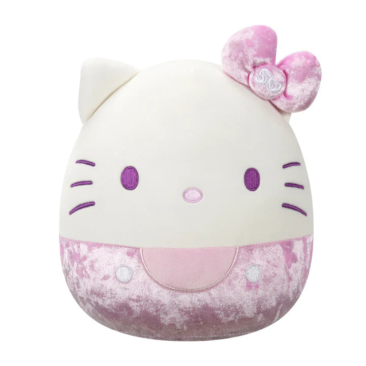 Squishmallow 8 Inch Hello Kitty 50th Anniversary Purple Velvet Sanrio Plush Toy - Owl & Goose Gifts