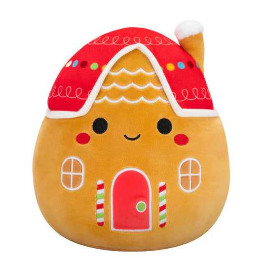 Squishmallow 5 Inch Casa the Gingerbread House Christmas Plush Toy - Owl & Goose Gifts