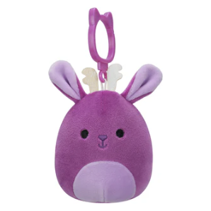 Squishmallow 3.5 Inch Maria Del Mar the Jackalope Plush Clip - Owl & Goose Gifts