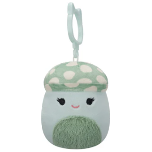Squishmallow 3.5 Inch Bo Lynn the Mushroom Plush Clip - Owl & Goose Gifts