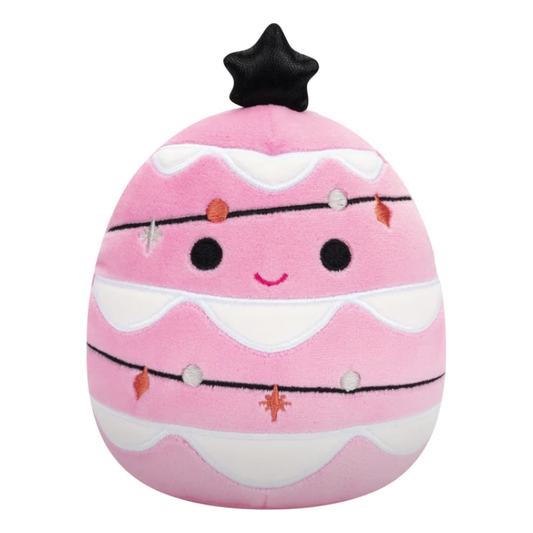 Squishmallow 5 Inch Carrigan the Pink Tree Christmas Plush Toy - Owl & Goose Gifts