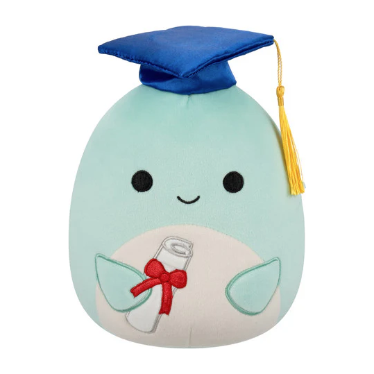 Squishmallow 8 Inch Perry the Dolphin with Graduation Cap Plush Toy