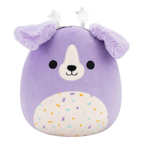Squishmallow 8 Inch Deontay the Dog with Star Headband Plush Toy