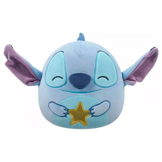Squishmallow 8 Inch Stitch with Star Disney Plush Toy - Owl & Goose Gifts