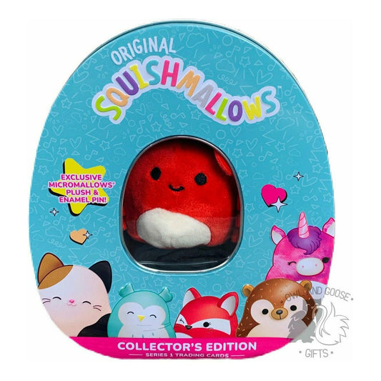 Squishmallow Collector's Tin - Carlos the Crab - Owl & Goose Gifts
