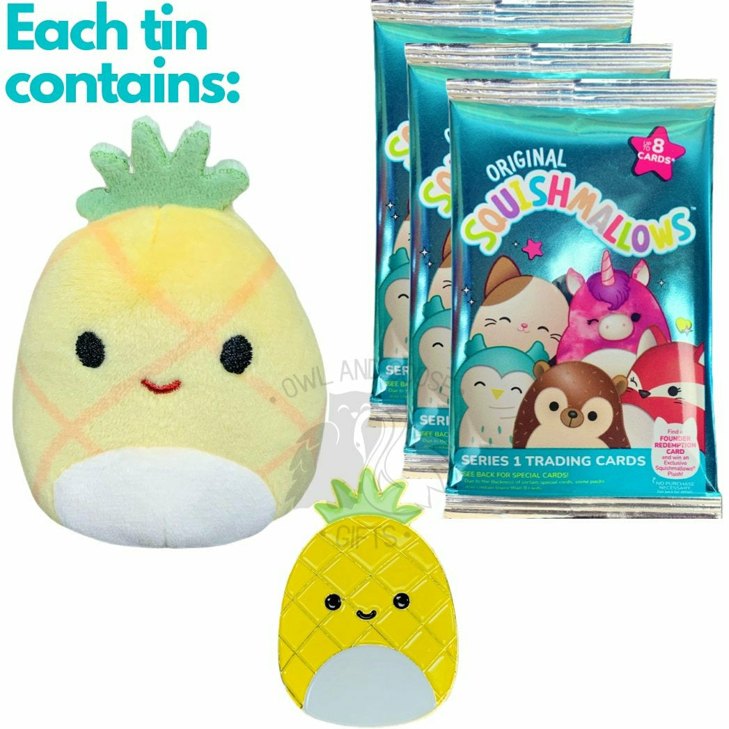 Squishmallow Collector's Tin - Maui the Pineapple - Owl & Goose Gifts