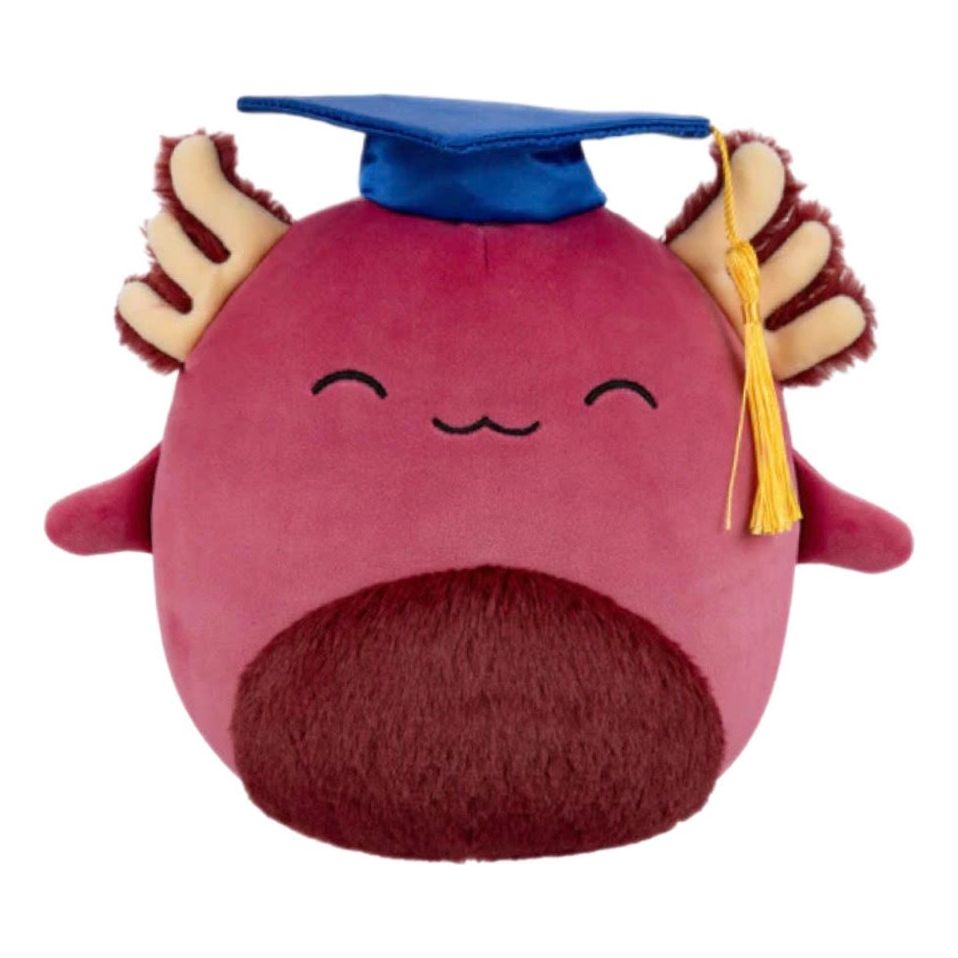 Squishmallow 8 Inch IndieMae the Axolotl with Graduation Cap Plush Toy