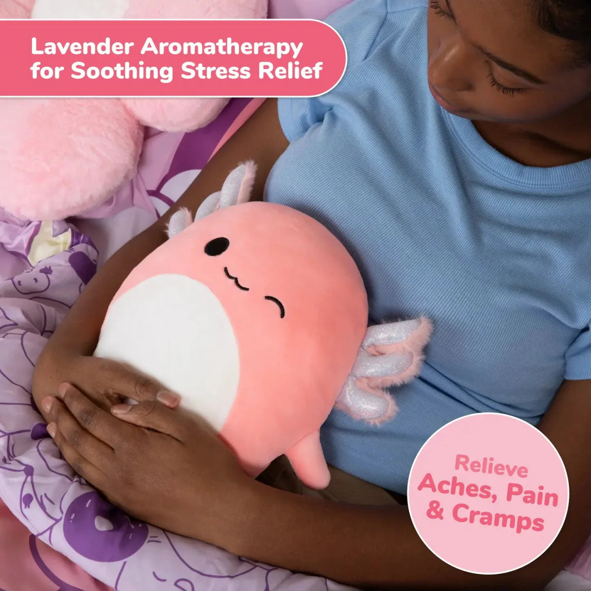 Squishmallow Archie the Axolotl Heating Pad by What Do You Meme - Owl & Goose Gifts